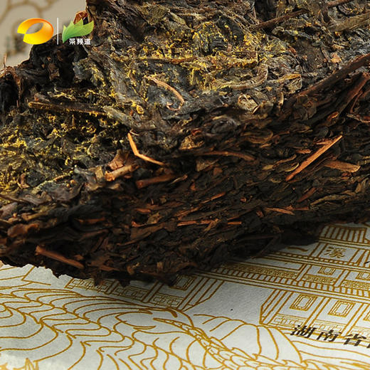 黑茶 高马二溪 2017年手筑原叶茯茶 金花茯砖 1kg