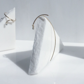 北京仓｜Tara 4779-ARC-天然钻石 耳环（玫瑰金色）［美国设计师］