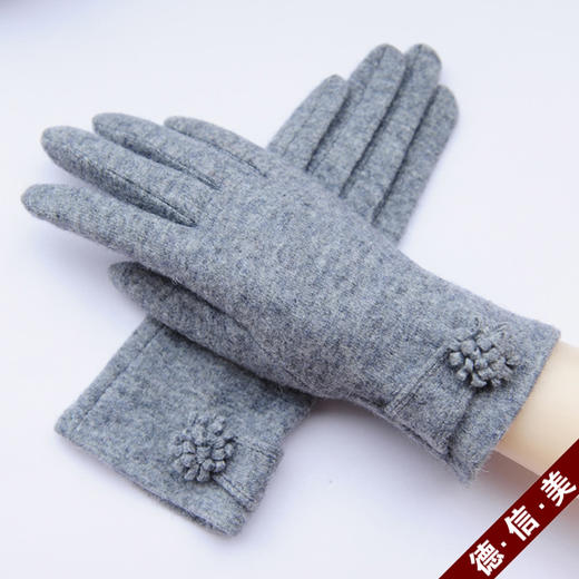 【优美】秋冬羊绒羊毛手套触屏手套 商品图1