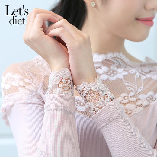 韩国lets diet恒温保暖衣恒温上衣let's保暖显瘦打底衣女 商品图4