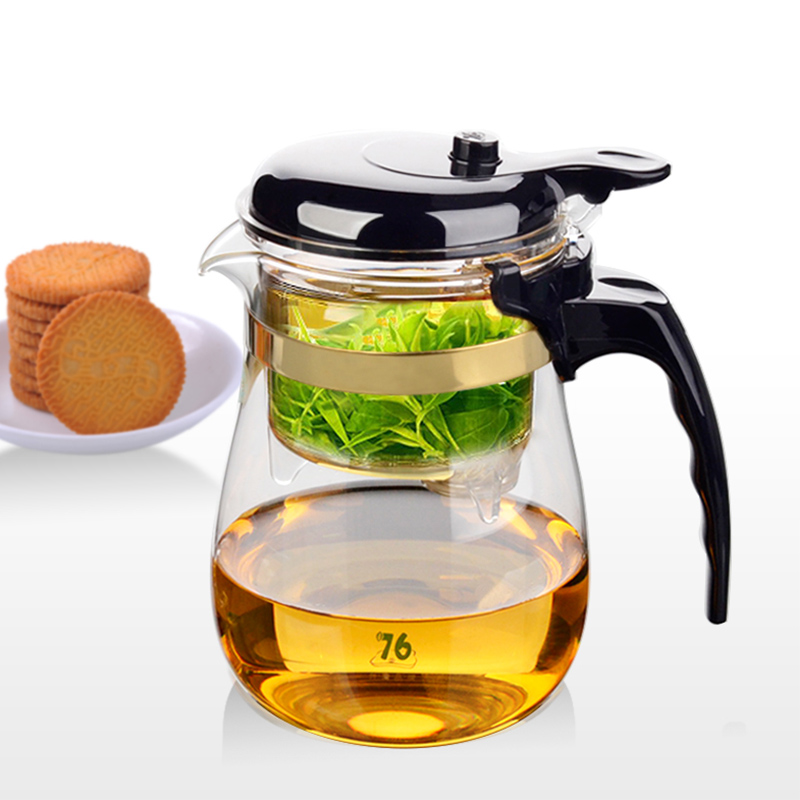永利汇易泡杯YD-570耐热飘逸杯玻璃茶具泡茶器台湾品牌铁观音白茶绿茶