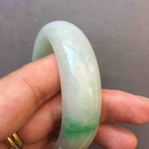 糯种阳绿翡翠手镯56 商品图8