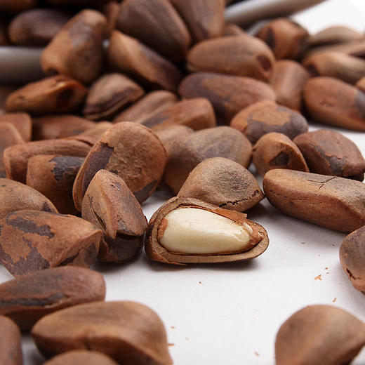 大兴安岭野生红松子笨炒松子松子炒货零食坚果开口松子一斤包邮