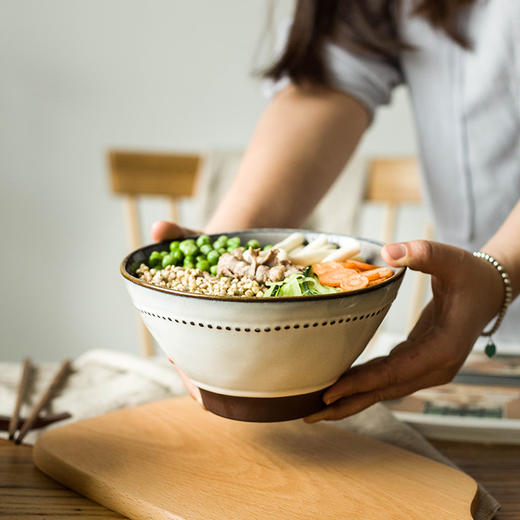 摩登主妇创意日韩式7寸喇叭碗家用斗笠碗沙拉碗米饭碗汤碗泡面碗1 商品图1