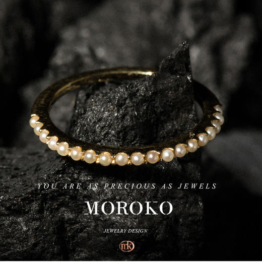 MOROKO×日本手作丨浮花浪蕊柔光戒指「戒指」 商品图0