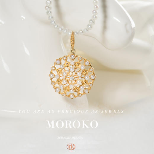 MOROKO×日本手作丨太阳镂空项链「项链」 商品图0