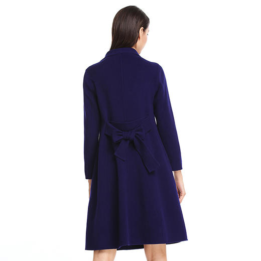 EITIE爱特爱长袖腰带修身双面呢羊毛大衣毛呢外套女5414103 商品图1