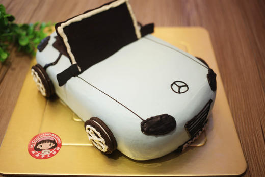 立体造型蛋糕系列奔驰跑车如图款式新鲜水果动物性淡奶油