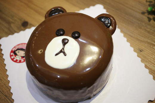 立体造型蛋糕系列6寸8寸brown布朗熊立体造型如图款式新鲜水果动物性