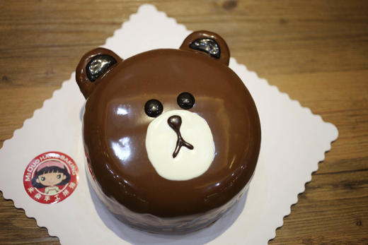 立体造型蛋糕系列6寸8寸brown布朗熊立体造型如图款式新鲜水果动物性