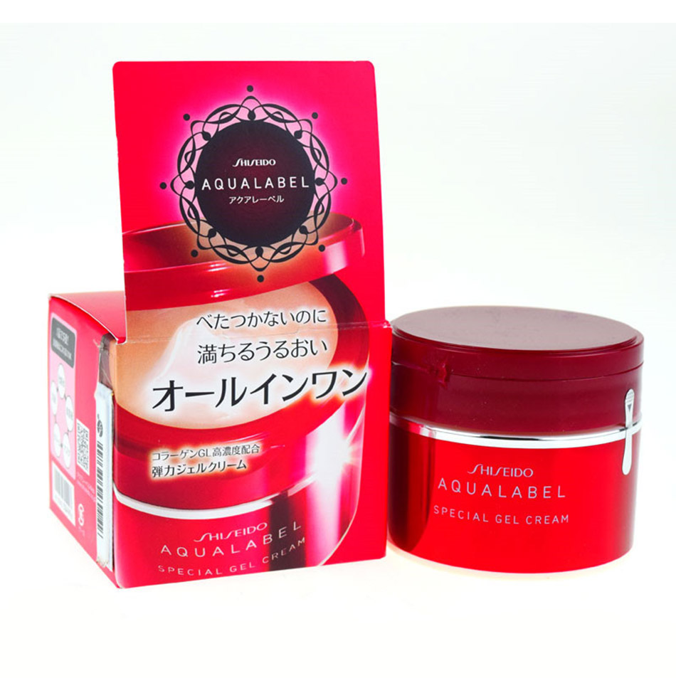 现货日本资生堂aqualabel水之印弹力保湿五合一凝胶面霜