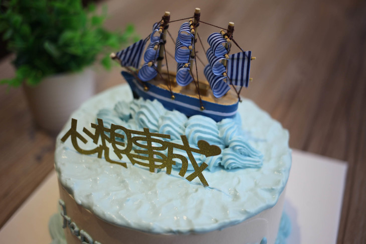 场景主题蛋糕系列一帆风顺祝福祝愿场景蛋糕如图款式新鲜水果动物性淡