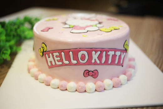 款式图案定制｜凯蒂猫 Kitty-15蛋糕，如图款式，新鲜水果，动物性淡奶油~ 商品图1