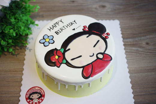 款式图案定制|中国娃娃pucca,如图款式,新鲜水果,动物性淡奶油