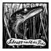《梭子鱼之溜之大吉》24 x 24 cm | Phillp Janta 黑白动物系列 商品缩略图0