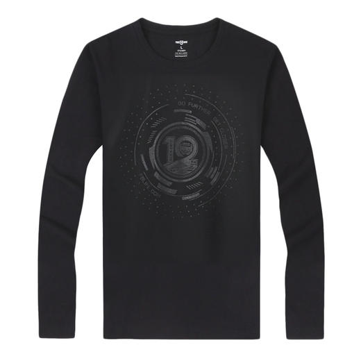 【19.9元1件】12周年英雄会纪念款丝光棉男士长袖T恤圆领修身体恤服男潮越野e族 商品图3