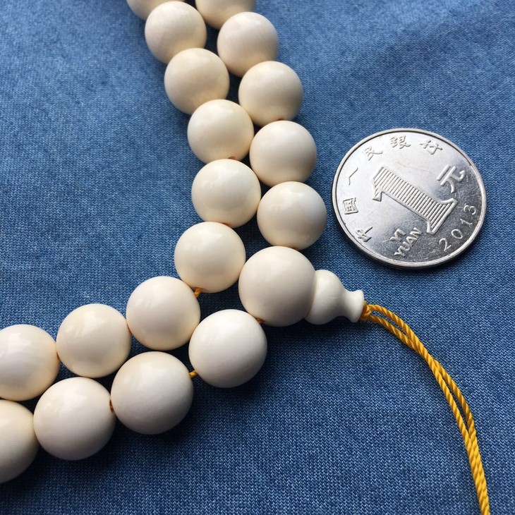 62247猛犸象牙108佛珠