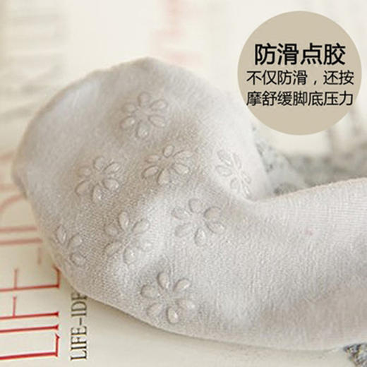 立体蕾丝纯棉隐形袜隐形百搭 硅胶脚底超强防滑 商品图1
