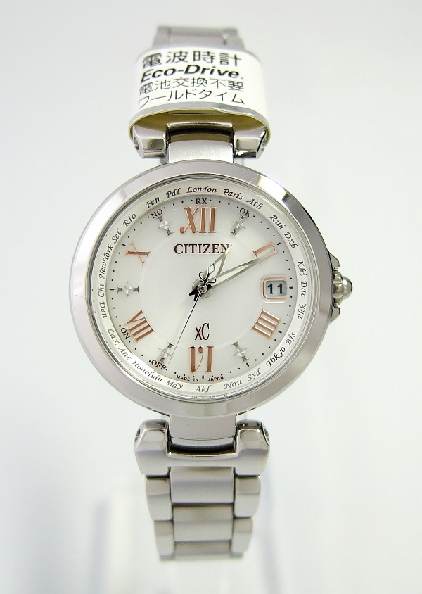 【包税】西铁城 xc系列世界电波光动能女表 ec1030-50a