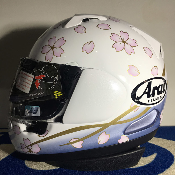 正品araiastralx双镜片街道骑行防护头盔樱花黑白领券可立减