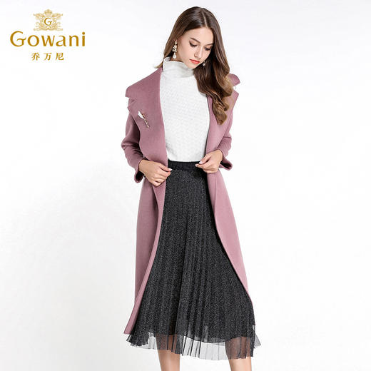 乔万尼中长款加厚大西装领羊毛大衣EL4A550 商品图2