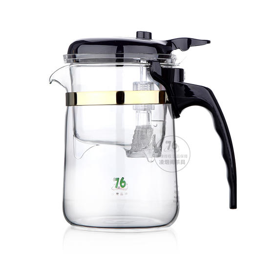 永利汇飘逸杯全玻璃外杯过滤内胆耐热玻璃茶具茶壶泡茶器办公旅行YD370 商品图2