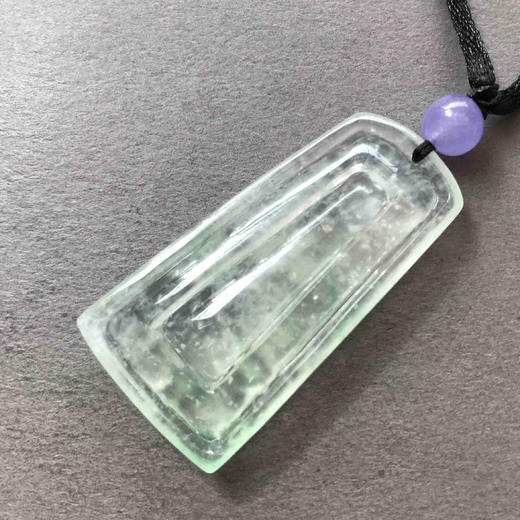 翡翠玻璃种雪花棉梅花鹿牌 商品图4