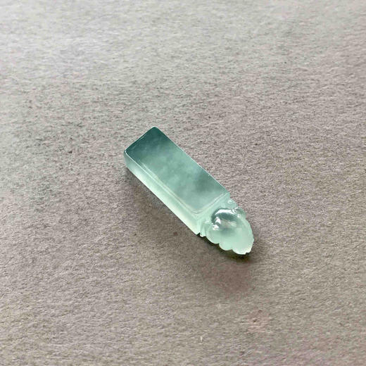 翡翠高冰种蓝水小印章 商品图4