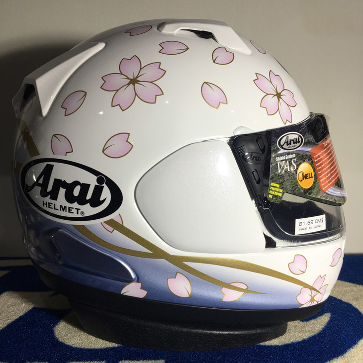 正品araiastralx双镜片街道骑行防护头盔樱花黑白领券可立减