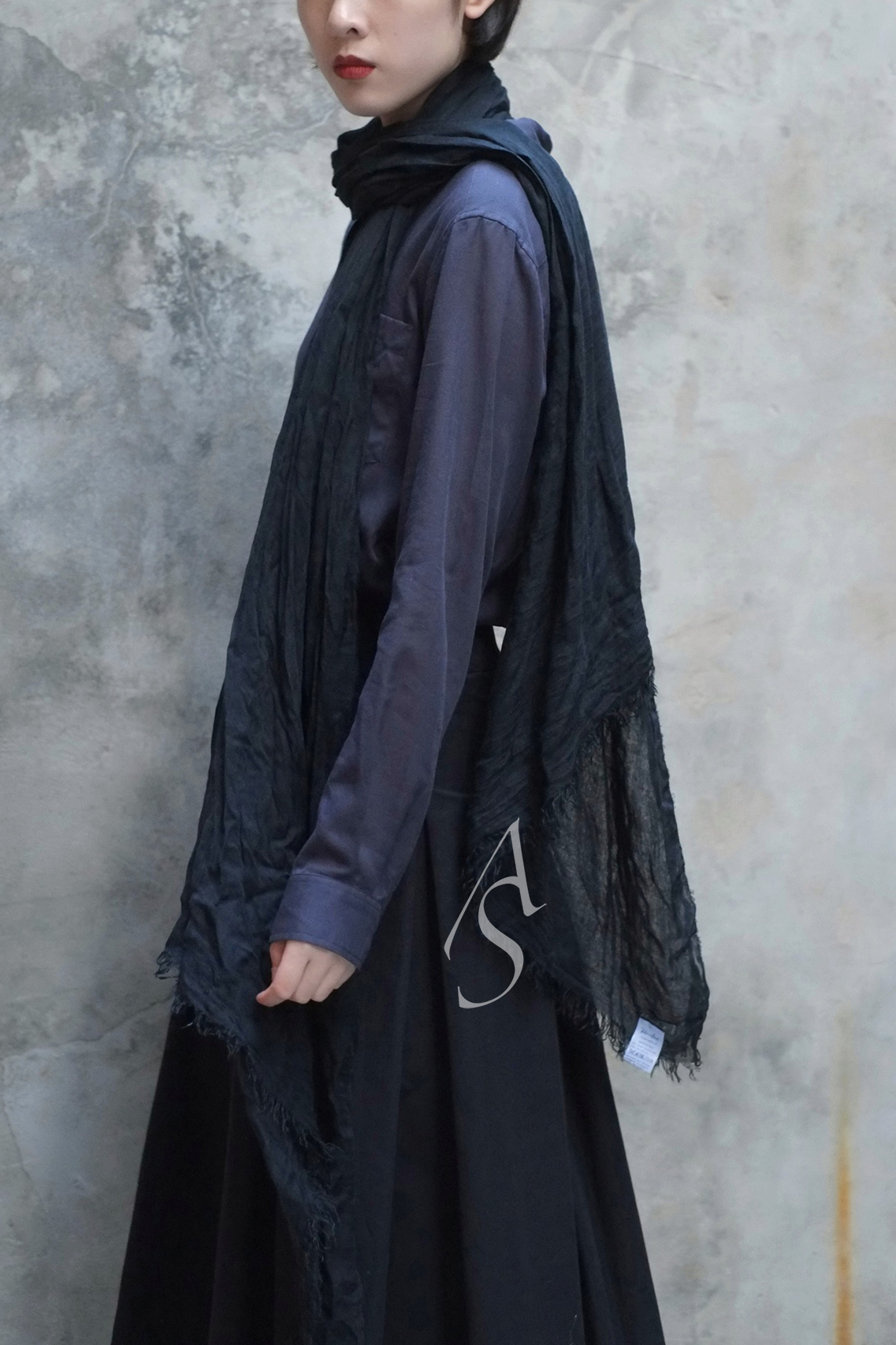 Faliero Sarti Biat围巾 莓红/海军蓝/青色/裸色/蓝色