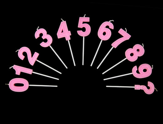 粉色数字蜡烛（不单独配送， 随蛋糕一起送达） 商品图0