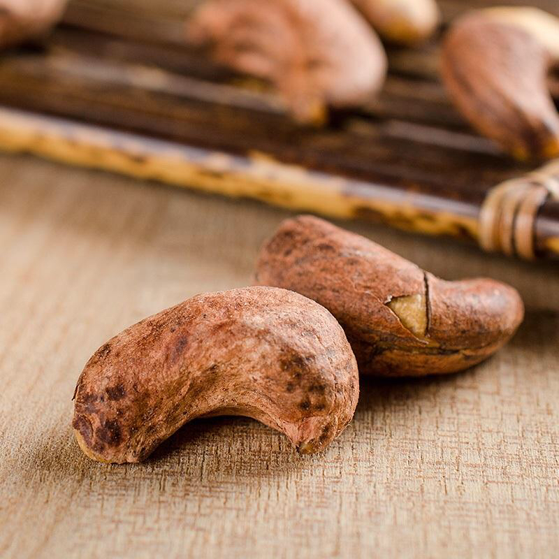 宏丰精选越南带皮腰果原味炭烧腰果红皮腰果仁380克