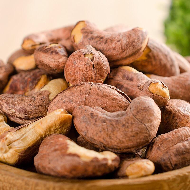 宏丰精选越南带皮腰果原味炭烧腰果红皮腰果仁380克