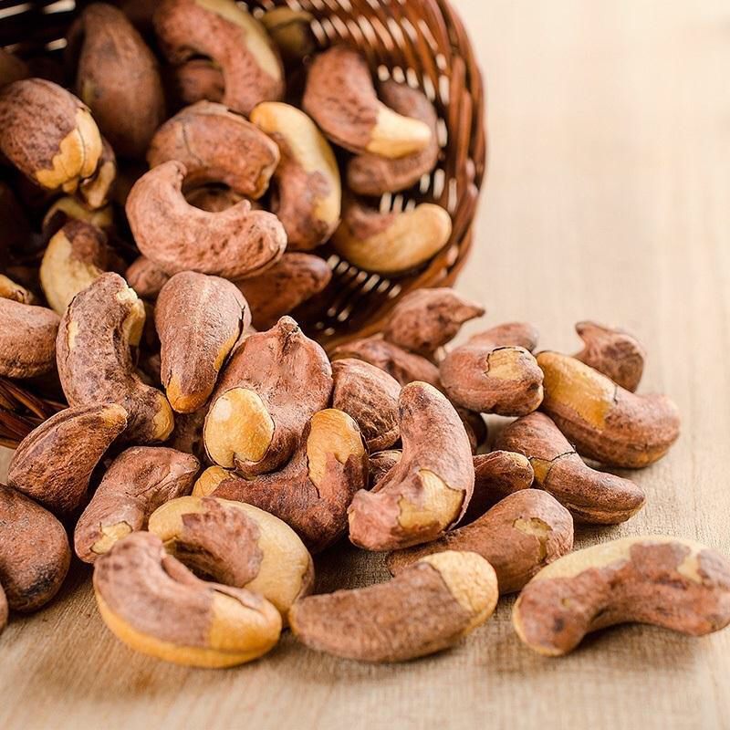 宏丰精选越南带皮腰果原味炭烧腰果红皮腰果仁380克