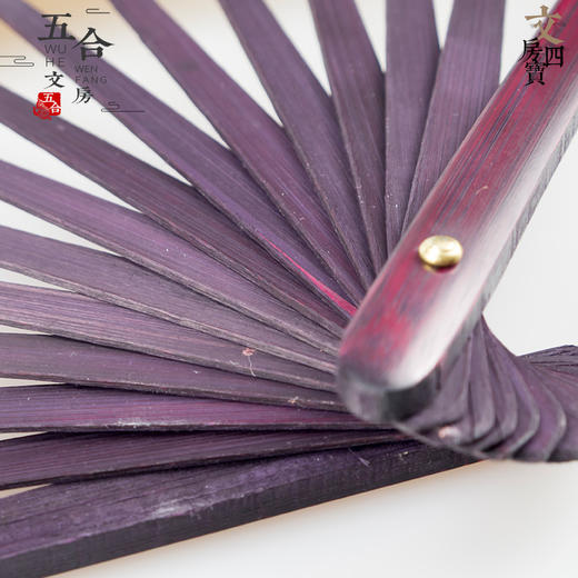 宣纸折扇 10寸15方平板宣纸空白折扇 竹扇 书画文玩扇子 商品图3