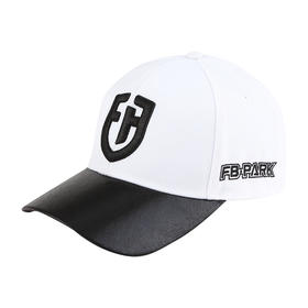 自由基地休闲鸭舌帽英雄会FB-PARK遮阳帽 男女通用个性黑白拼接帽