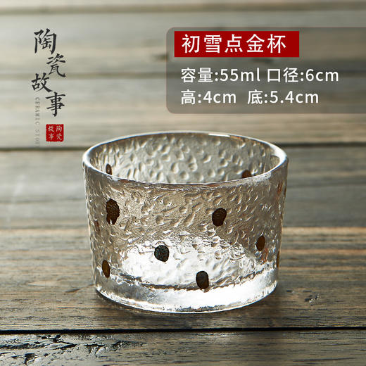 茶杯-玻璃品茗杯-玻璃各类花纹18款品茗杯 商品图9