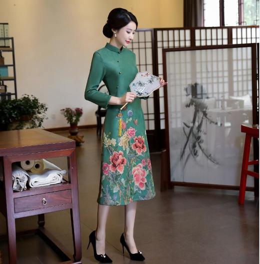 qd968改良奥黛旗袍