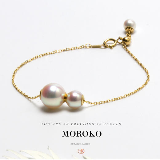 MOROKO×Akoya丨玲珑路路通「双珠手链」/Exquisite charm 商品图0