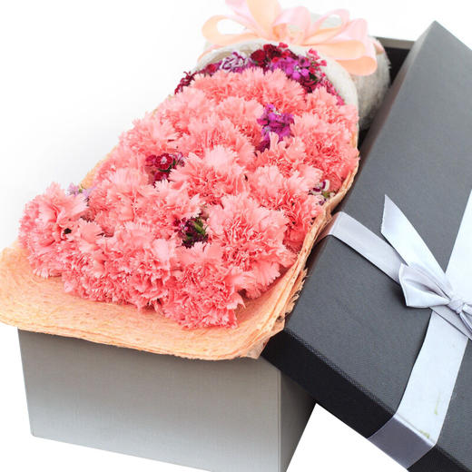 健康常在材料19朵粉色精品康乃馨礼盒