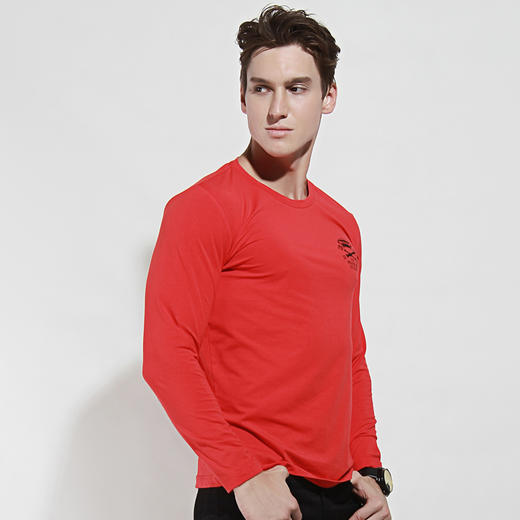 【19.9元1件】自由基地男修身款圆领T恤男生t恤长袖潮流韩版宽松嘻哈男装t 商品图2