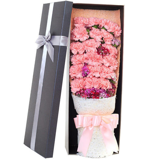 健康常在材料19朵粉色精品康乃馨礼盒