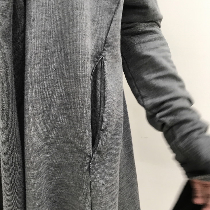 lostandfound卡迪根连帽开衫烟灰20504250cardiganuni