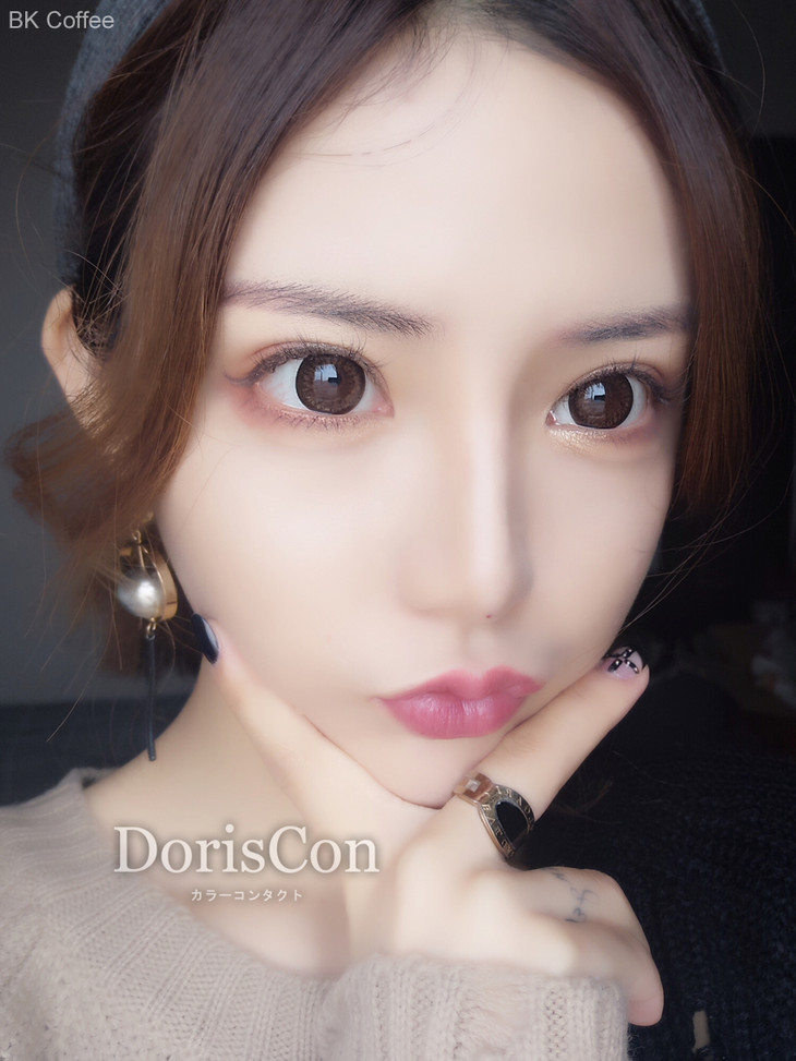 doriscon黑咖巧克力145mm大直径美瞳