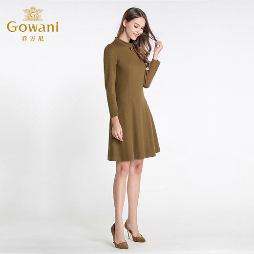 乔万尼冬季修身羊毛加厚保暖A字裙EL4E500 商品图1