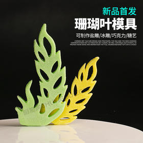 珊瑚叶模具 创意盘头模具 可以制作盐雕、巧克力、糖艺。
