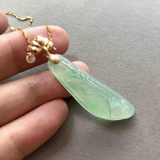 冰种阳绿翡翠和和美美 商品图6