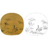 宋画花鸟小品白描底稿-佚名《秋渚文禽图》-多种白描尺寸可选 -GH59 商品缩略图0