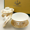 镀金花纹优质骨瓷盖碗一对（2个）礼盒装，新月穆斯林瓷器 商品缩略图1