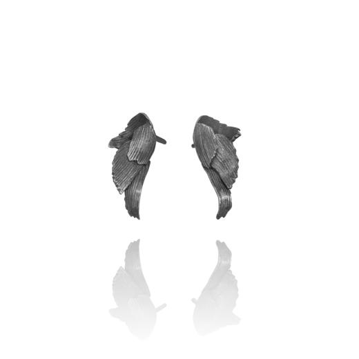 北京仓｜Aurum-Swan Black-耳环（小号）［冰岛设计师］ 商品图1